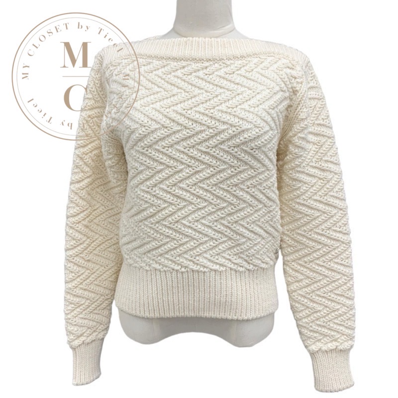 楽天市場】エルメス ニットセーター タートルネック ワンポイントロゴ