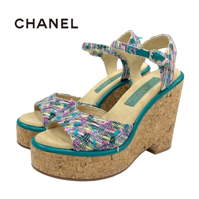 楽天市場】【未使用品】シャネル 【CHANEL】ツイード&ラムスキン
