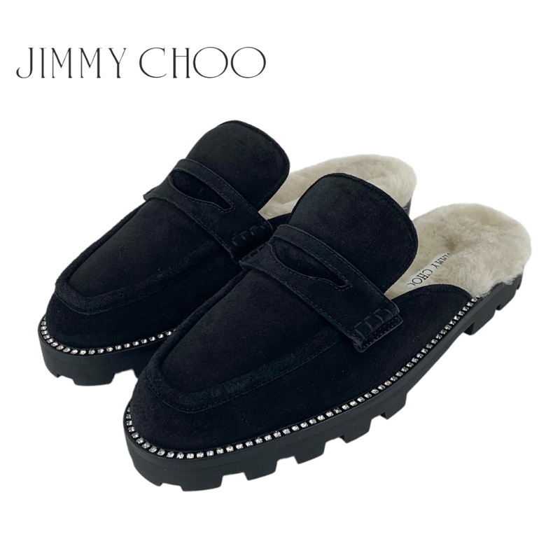 ジミーチュウ JIMMY CHOO フラットシューズ 靴 シューズ スエード ファー ブラック ベージュ 未使用 ミュール ラインストーン 楽天市場】ジミーチュウ JIMMY CHOO フラットシューズ 靴 シューズ