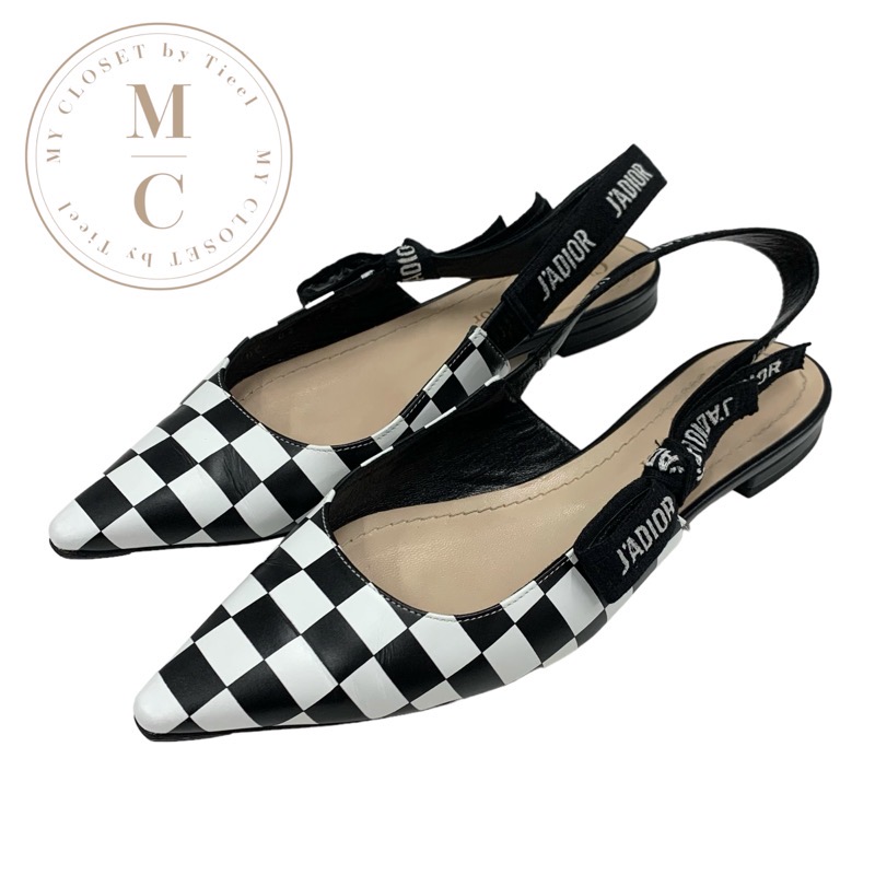 楽天市場】ディオール DIOR バレエシューズ フラットシューズ ブラック