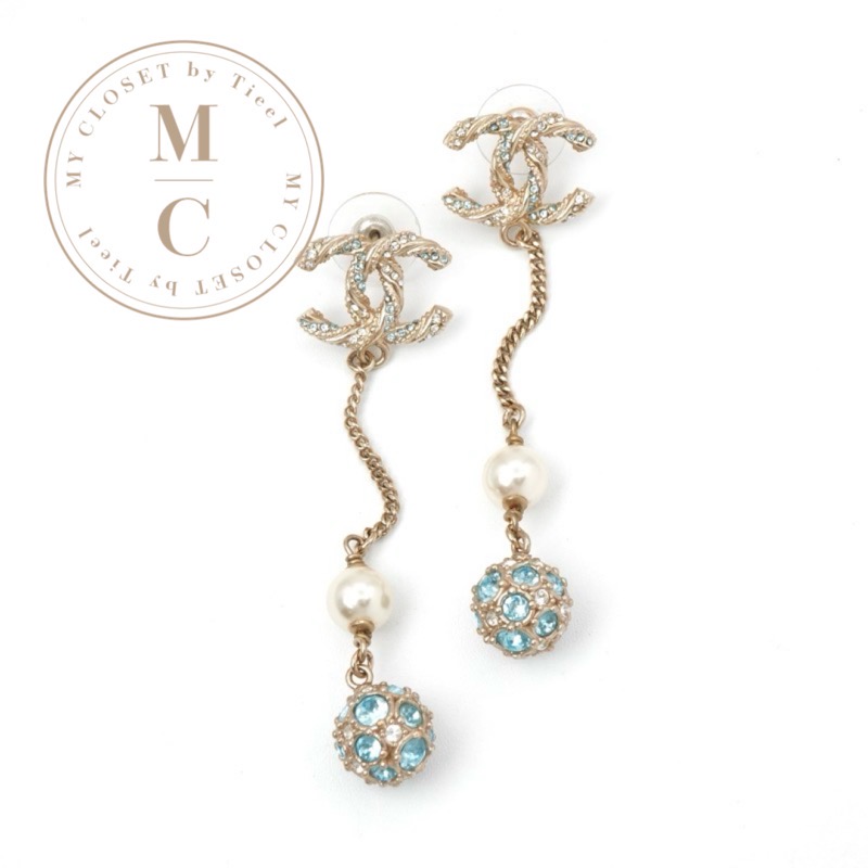 シャネル花型パールクリスタルピアス 楽天市場】CHANEL シャネルレディースピアスシャンパンゴールド