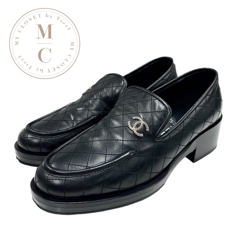 楽天市場】シャネル CHANEL ローファー 革靴 靴 シューズ レザー