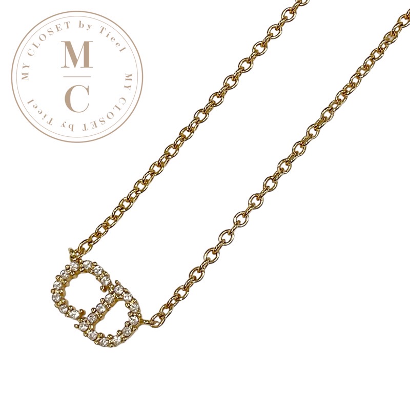 楽天市場】Christian DiorクリスチャンディオールCDアイコンネックレス