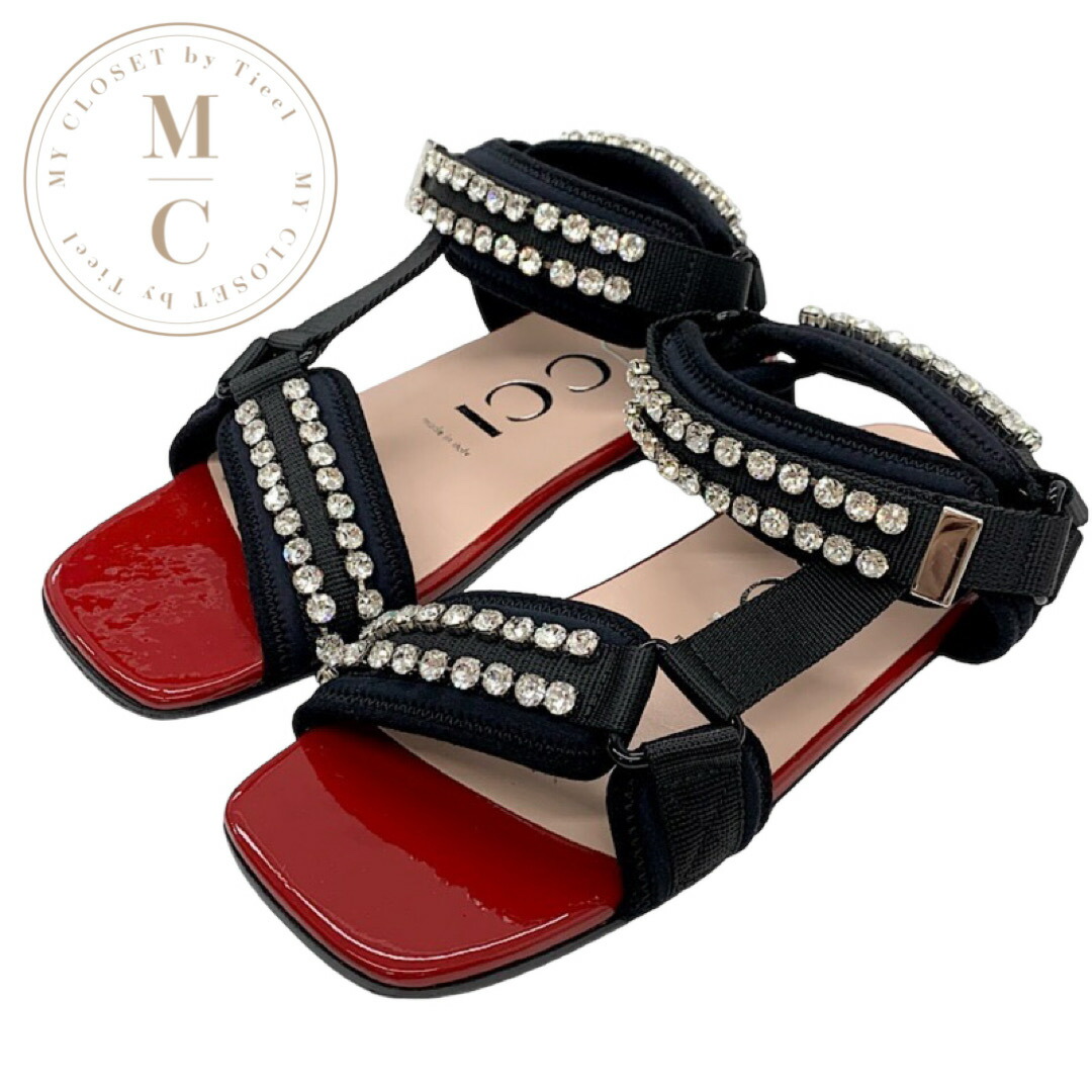 【専用】グッチ　GUCCI　クリスタルビジューGベロアサンダル 楽天市場】【3%オフクーポン配布中】【着後レビューで1000円OFF