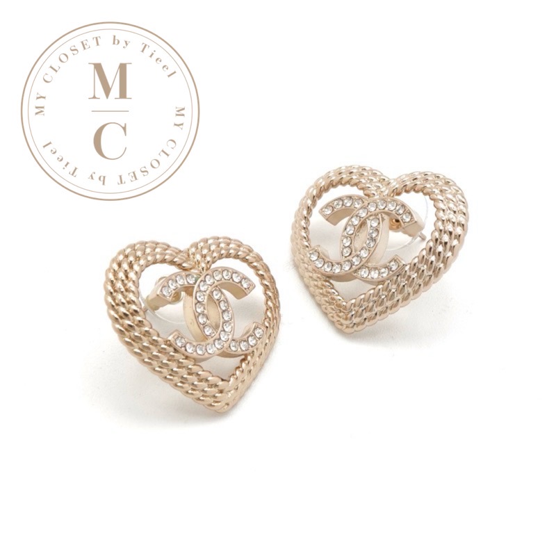楽天市場】CHANEL シャネル Coco Mark Earrings ABB632 ハートモチーフ