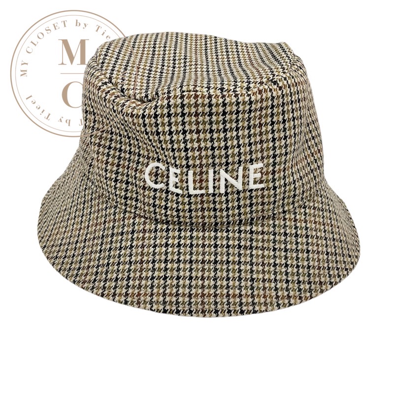 【CELINE】セリーヌ トリオンフ バケットハット チェック 楽天市場】CELINE セリーヌ バケットハット 2AUE5471S.01GQ