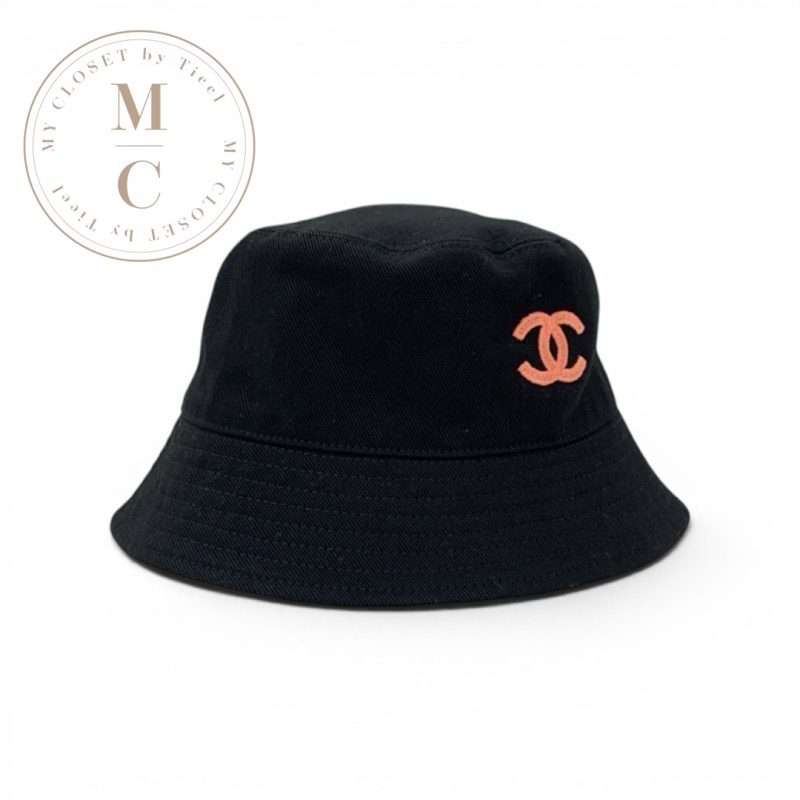 シャネル CHANEL 帽子 コットン ブラック マルチカラー ココマーク バケットハット リバーシブル｜My Closet by Tieel