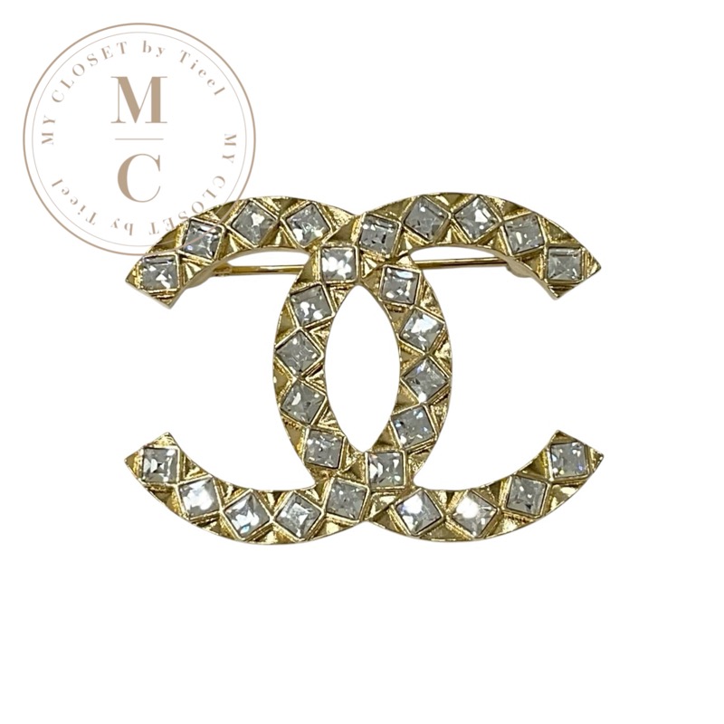 楽天市場】シャネル CHANEL ブローチ コサージュ ゴールド ココマーク