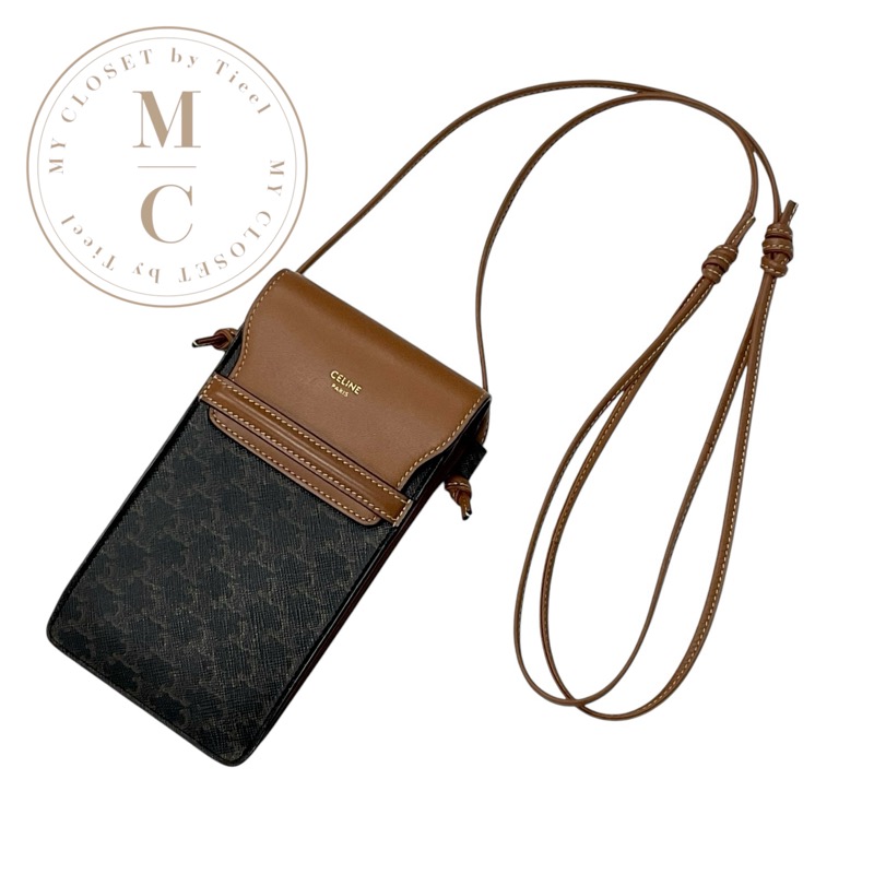 楽天市場】CELINE セリーヌ フォンポーチ Phone pouch with Flap