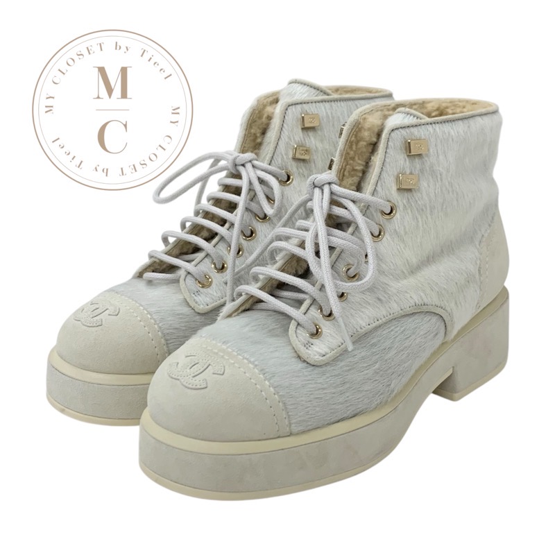 楽天市場】シャネル CHANEL ブーツ ショートブーツ 靴 シューズ