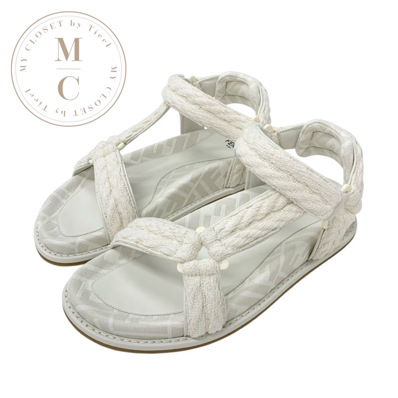 楽天市場】FENDI フェンディ FF Logo Slider Slippers 7X1233