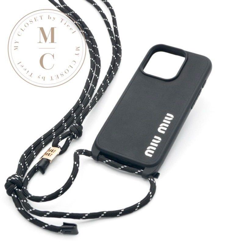 楽天市場】ミュウミュウ iPhoneケース 5ZH149 2F5X F0002 レザー