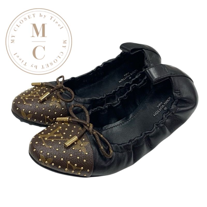 楽天市場】ルイヴィトン LOUIS VUITTON ポピライン フラットシューズ