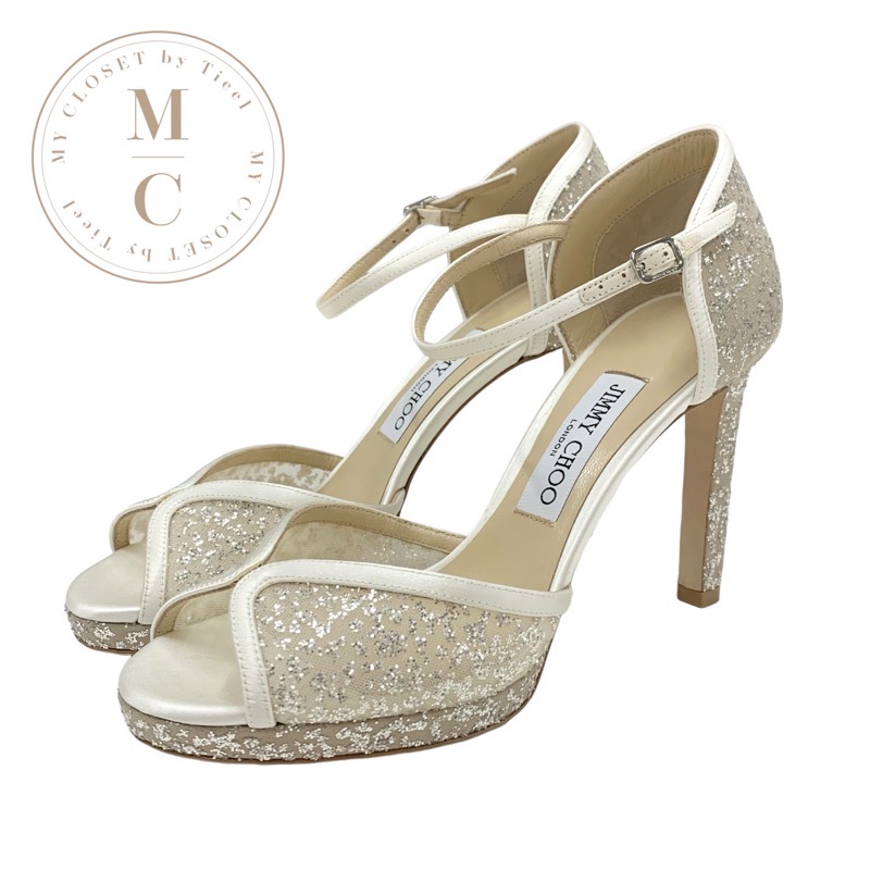 希少＊ジミーチュウ パンプス レース SHAR 100 花柄 オープントゥ 白 楽天市場】ジミーチュウ JIMMY CHOO SHAR 100 パンプス 靴
