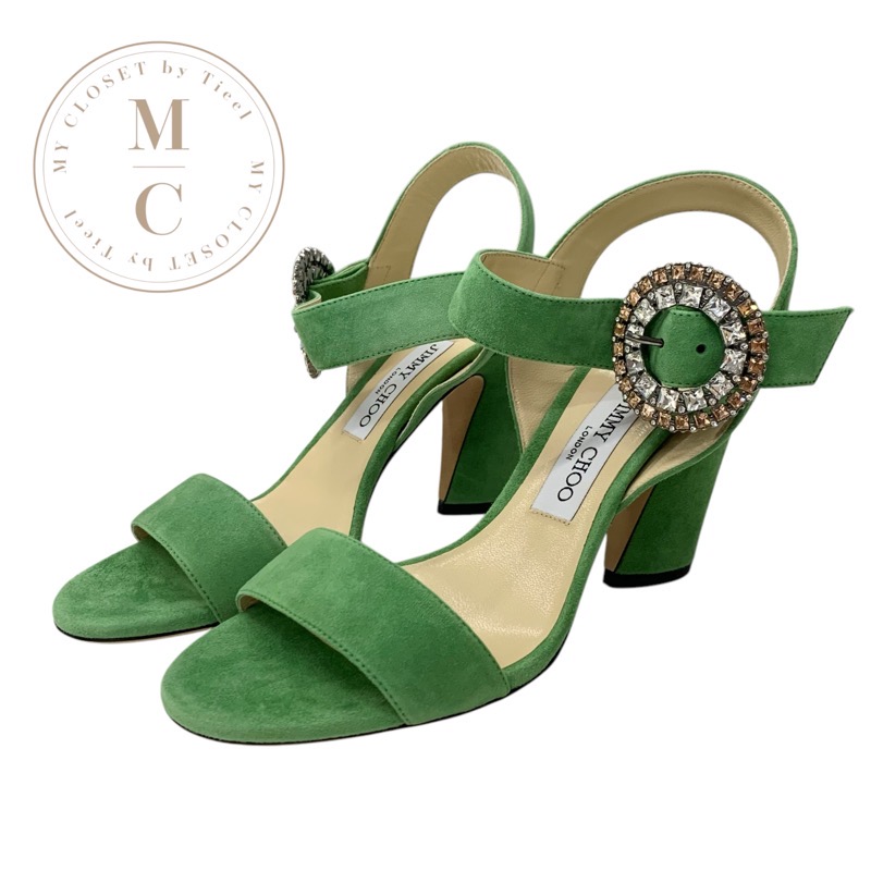 JIMMY CHOO LANG グリッターストラップサンダル  新品未使用 JIMMY CHOO - 美品 ジミーチュウ グリッター ウェッジソール