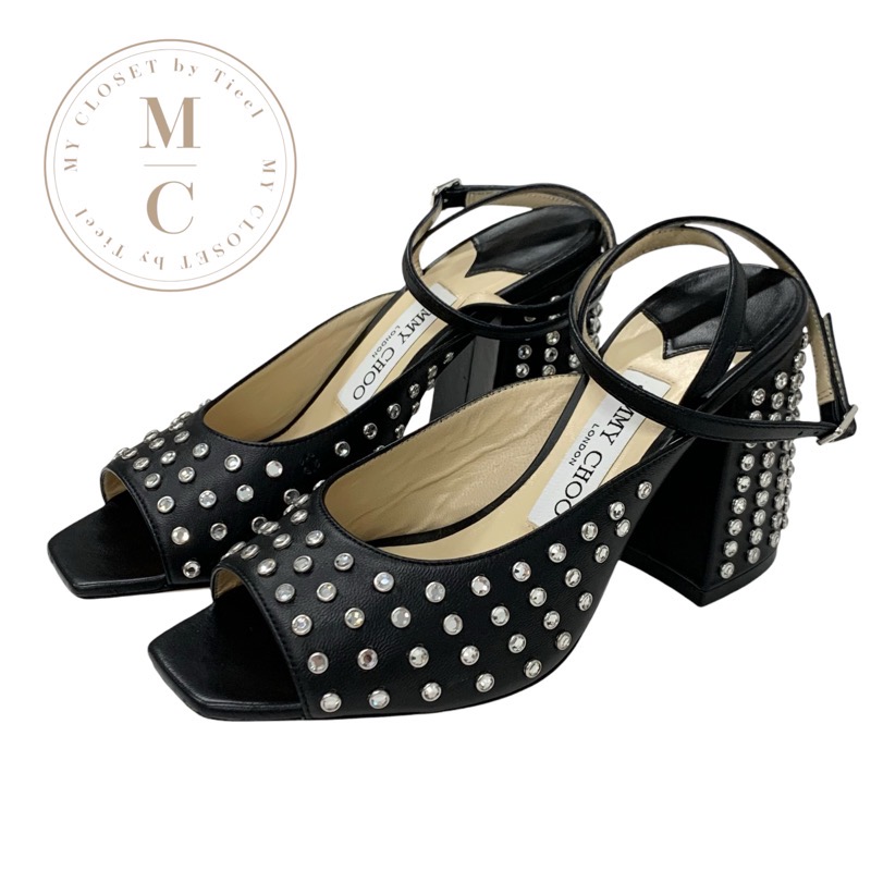 お洒落★JIMMY CHOO キャンバス サンダル スネークプリント JIMMY CHOO】jago sandles (Jimmy Choo/サンダル・ミュール