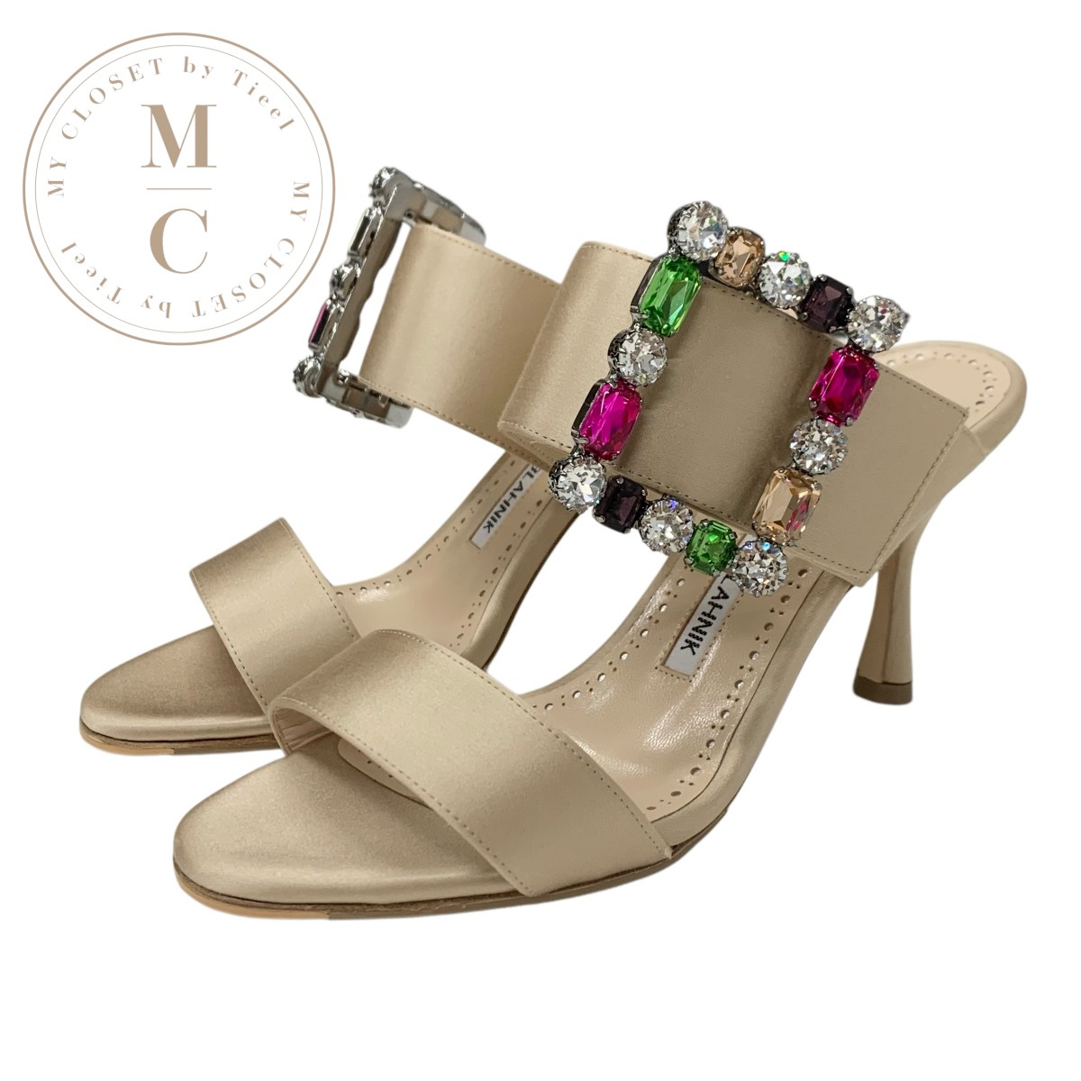 楽天市場】MANOLO BLAHNIK マノロブラニク ミュール HOURAMUFLAT