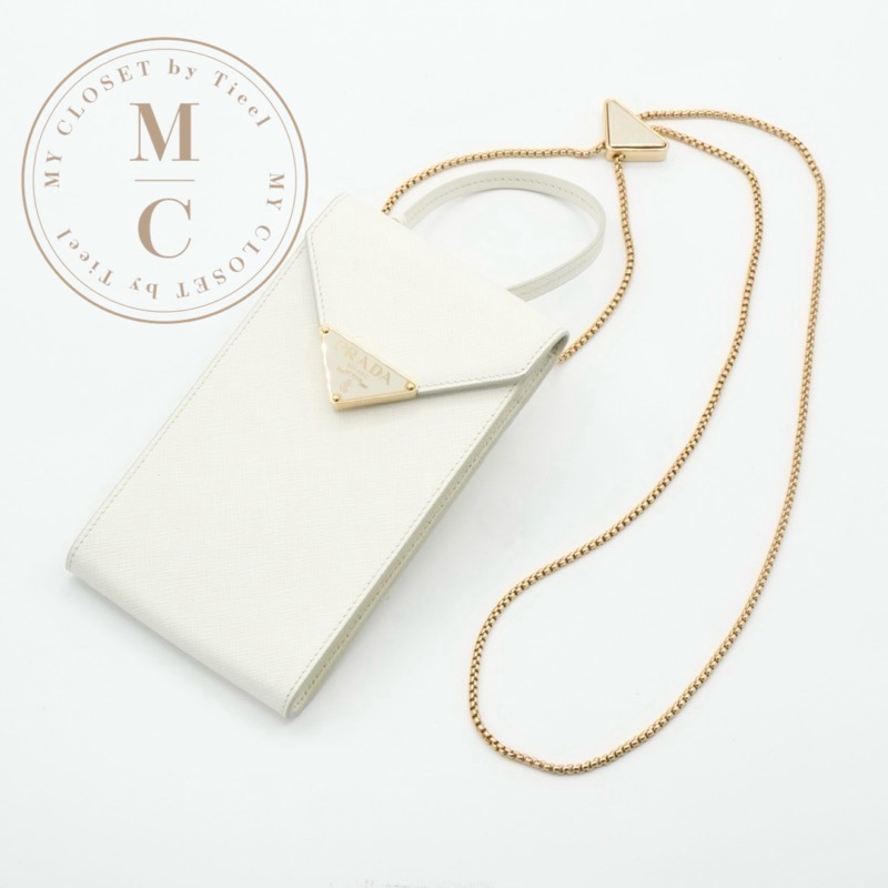 楽天市場】プラダ PRADA 携帯・スマホアクセサリー ホワイト ゴールド