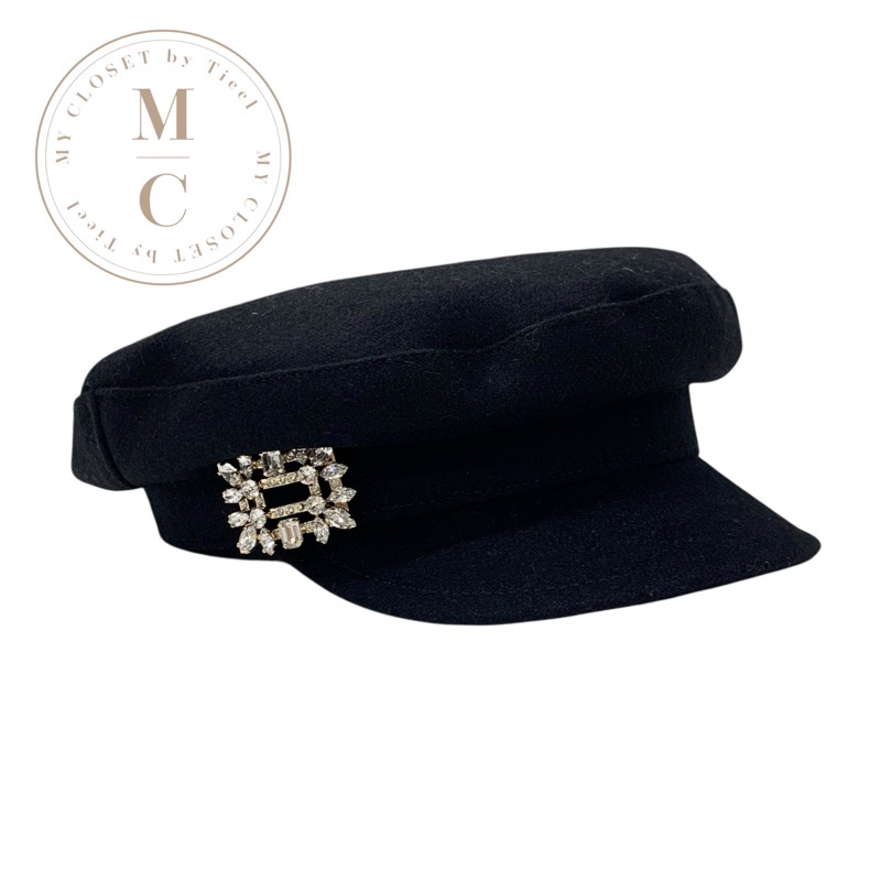 Roger Vivier◆バックルデニムセーラーキャップ Roger Vivier◇バックルデニムセーラーキャップ Roger Vivier