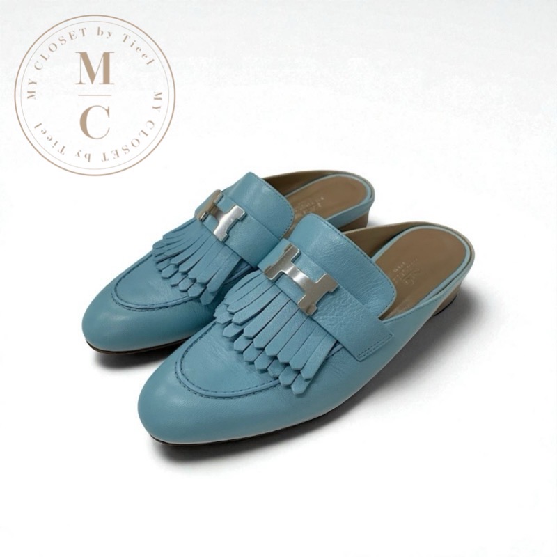 楽天市場】【エルメス】Hermes リヴォリ レザー Hロゴ ミュール