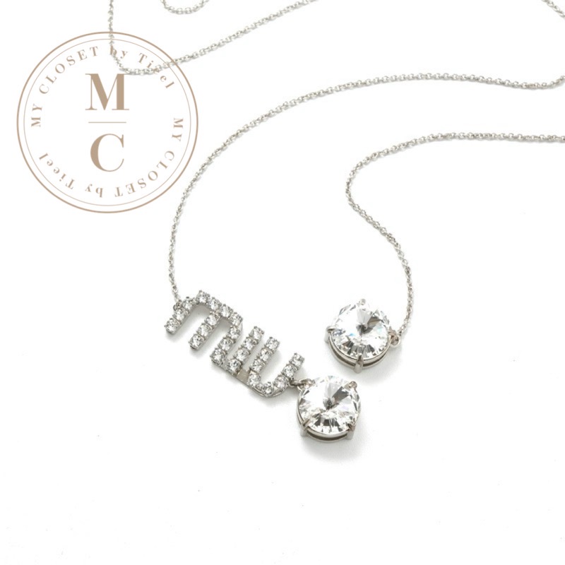 楽天市場】miumiu ミュウミュウ ネックレス レディース シルバー