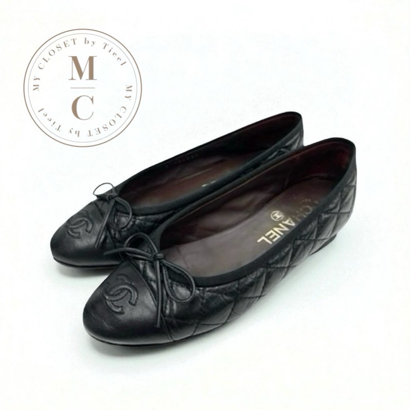 楽天市場】CHANEL シャネル バレリーナ ラムスキン パテント