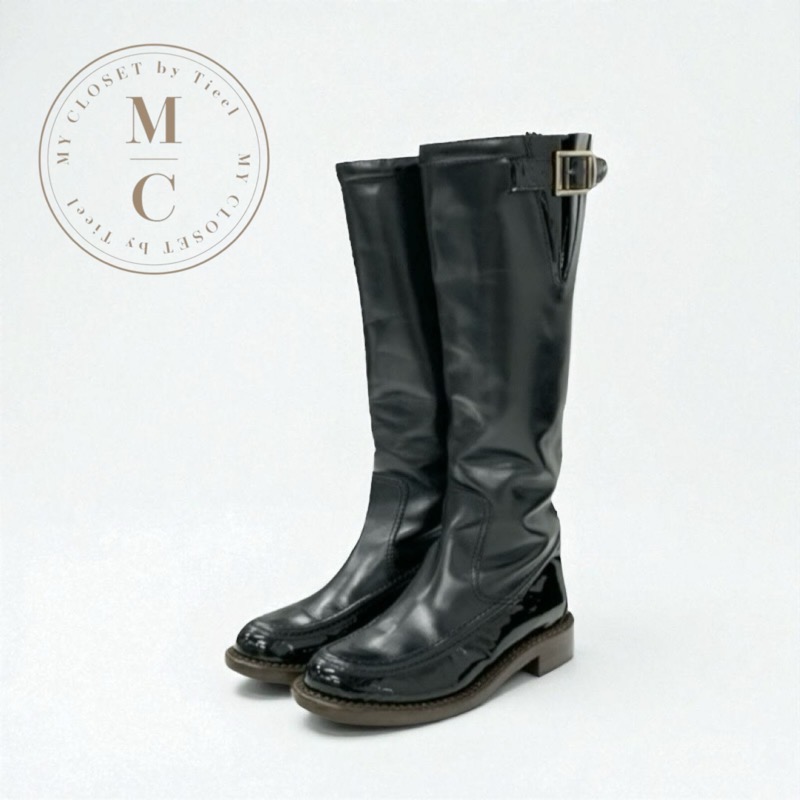 楽天市場】シャネル CHANEL ハラコ ロングブーツ 黒 38C(53594) : 堀田