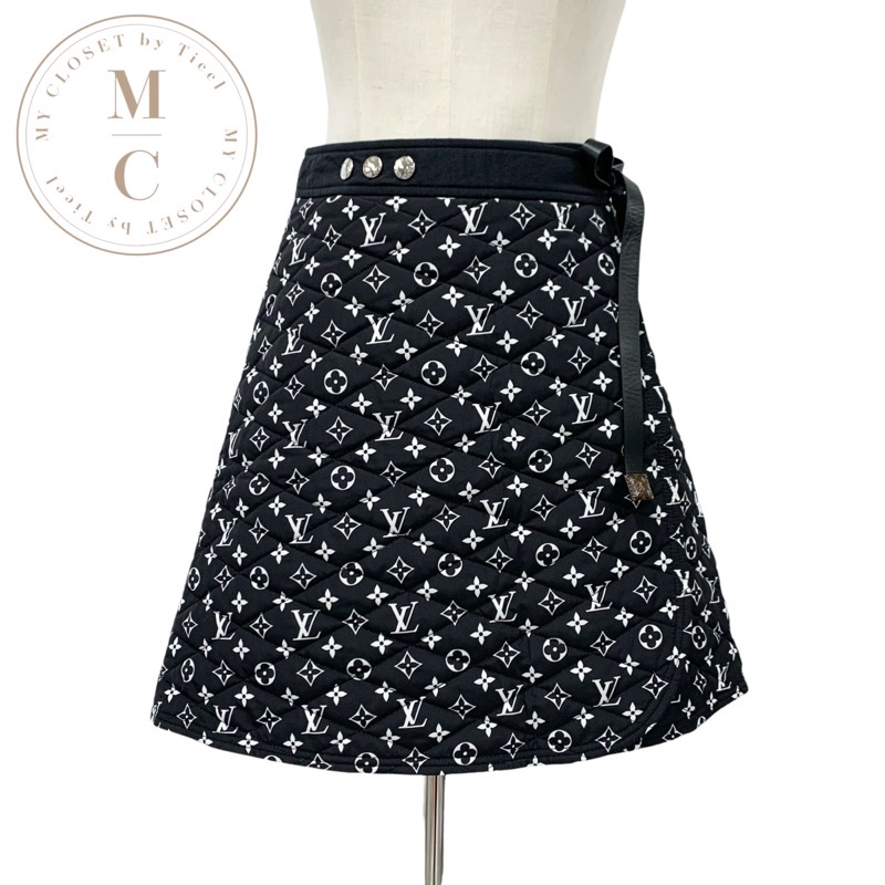 楽天市場】ルイヴィトン LOUIS VUITTON スカート モノグラム ジップ