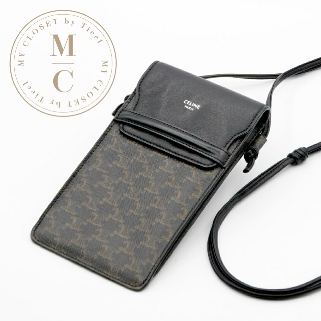 楽天市場】セリーヌ CELINE フォーンケース トリオンフ キャンバス