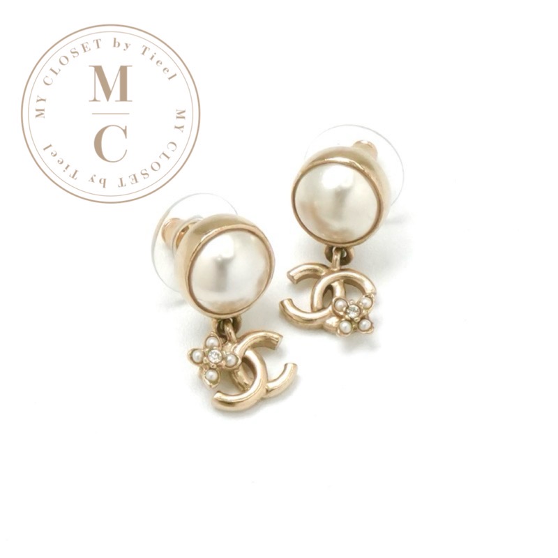 楽天市場】CHANEL PIERCEシャネル ゴールドココマークピアスカラー