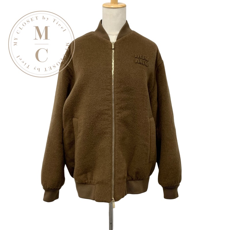 美品✨MIUMIU ローゲージニット ブルゾン アウター ブラック 42 楽天市場】MIUMIU ミュウミュウ ダウンジャケット ML719 13FO