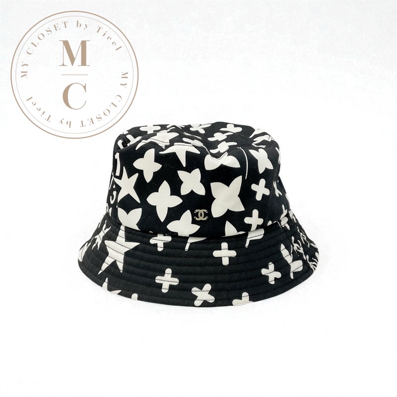 楽天市場】シャネル ハット CHANELロゴ Mサイズ コットン デニム