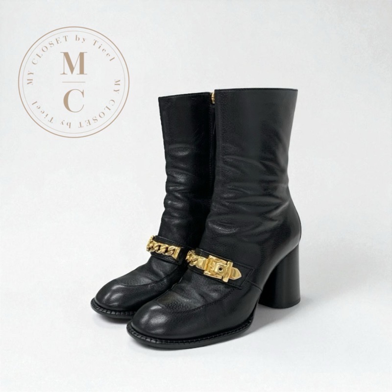 ✨未使用✨箱・保存袋付　GUCCI ロングブーツ レザー サイズ36 GUCCI×adidas originals レザーロングブーツ 715584 ブラウン サイズ