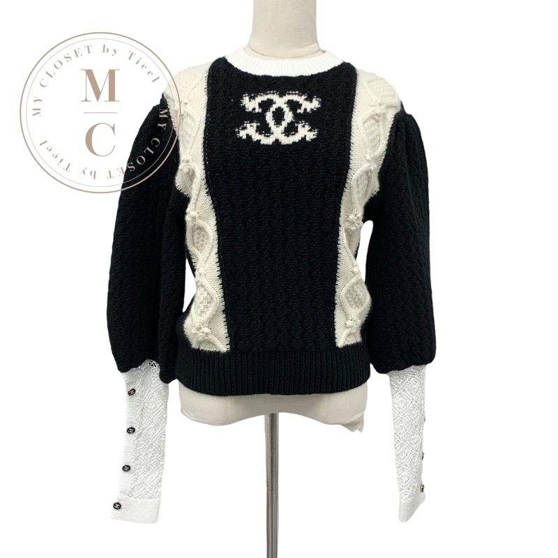 楽天市場】シャネル ニットセーター レイヤード 38サイズ レディース