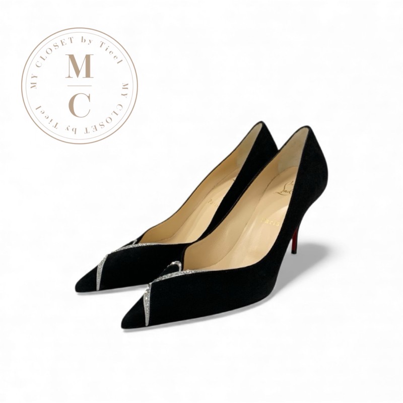 楽天市場】クリスチャンルブタン パンプス ブラック レッド レディース