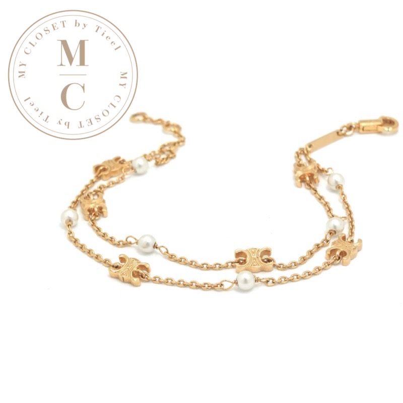 楽天市場】セリーヌ CELINE バングル ダブル ブレスレット ノット