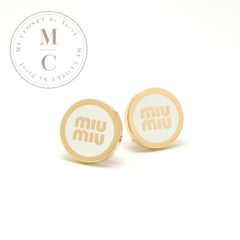 楽天市場】ミュウミュウ アクセサリー MIU MIU シルバー ライン