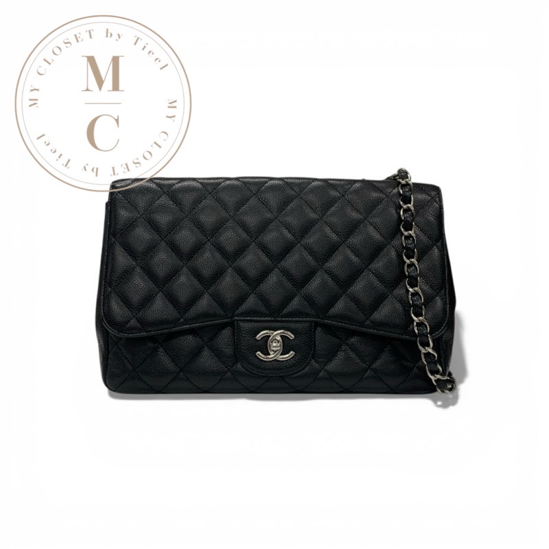 シャネル CHANEL バッグ ショルダーバッグ ブラック シルバー マトラッセ30 シングルフラップ ターンロック ココマーク チェーン｜My Closet by Tieel