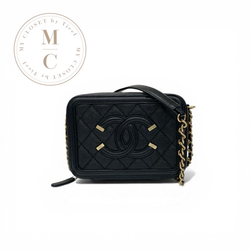 シャネル CHANEL バッグ ショルダーバッグ ブラック ゴールド ココマーク CCフィリグリー マトラッセ チェーン｜My Closet by Tieel 184,250円