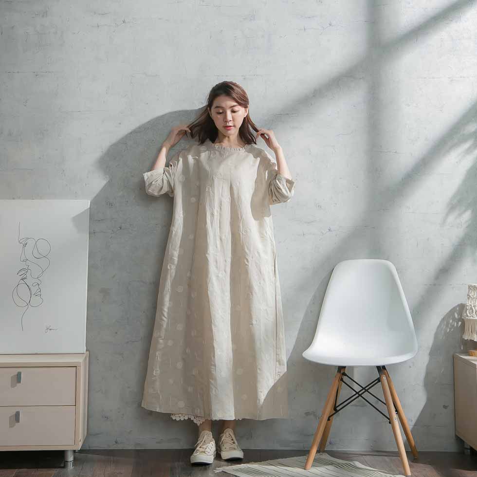Seal限定商品 楽天市場 リネンワンピース 刺繍 ワンピース 全 2 色 ベージュ ベイジ 肌色 九分袖 リネン100 麻100 ヘンプ100 天然素材 スカラップレース 春服 春物 春用 春夏 夏服 夏物 夏用 Mycloset 最安 Dfilogistics Co Id