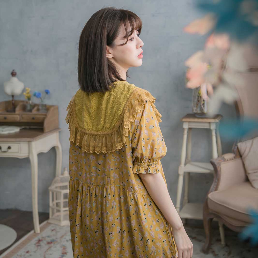 ワンピース 0031 全 夏服 2 半袖刺繍レース襟コットン小花柄ロングワンピース 夏物 マスタード 黄色 色 からし色 半袖 コットン ワンピース 刺繍 レース 全2色 マスタード からし色 黄色 半袖 コットン100 綿100 天然素材 スカラップレース 春服 ワンピース 0031 全 夏服 2 半袖刺繍レース襟コットン小花柄ロングワンピース 夏物 マスタード 黄色 色 からし色 半袖 コットン ワンピース 刺繍 レース 全2色 マスタード からし色 黄色 半袖 コットン100 綿100 天然素材 スカラップレース 春服