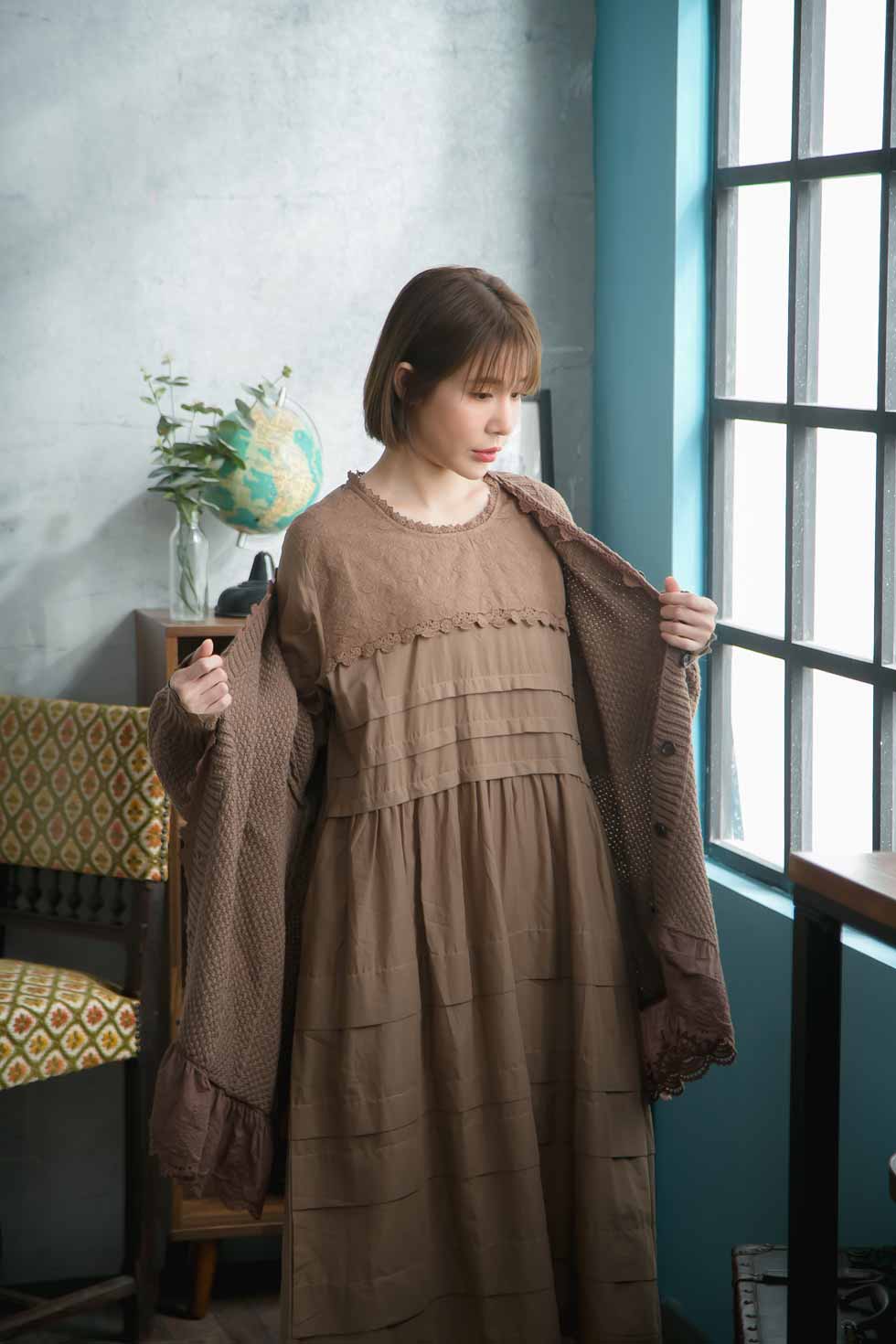 ワンピース aライン長袖刺繍レースコットンロングワンピース北欧風 スカラップレース ワンピース アンティーク調 全3色 見せ 春物 ブラウン 茶色 お買い物マラソン ワンピース 北欧風 スカラップレース アンティーク調 全3色 ブラウン 茶色 長袖 ワンピース aライン長袖刺繍レースコットンロングワンピース北欧風 スカラップレース ワンピース アンティーク調 全3色 見せ 春物 ブラウン 茶色 お買い物マラソン ワンピース 北欧風 スカラップレース アンティーク調 全3色 ブラウン 茶色 長袖