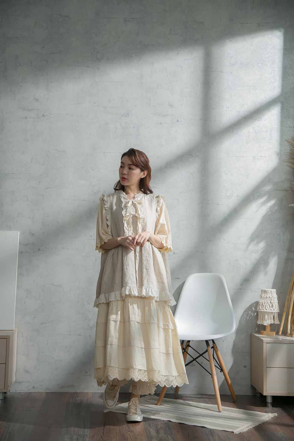 残りわずか コットンワンピース 刺繍 ワンピース 全 4 色 ベージュ ベイジ 肌色 半袖 コットン100 綿100 天然素材 スカラップレース 春服 春物 春用 春夏 夏服 夏物 夏用 Mycloset 在庫有 Csckerala Com