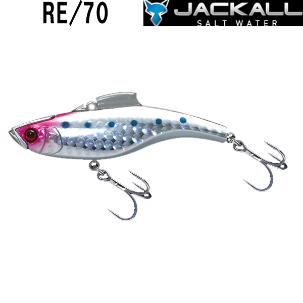 楽天市場 ジャッカル Jackall Re 70 70mm 16g シンキング ソルトウォーターバイブレーション ハツコイピンク フィッシングセレクトオン