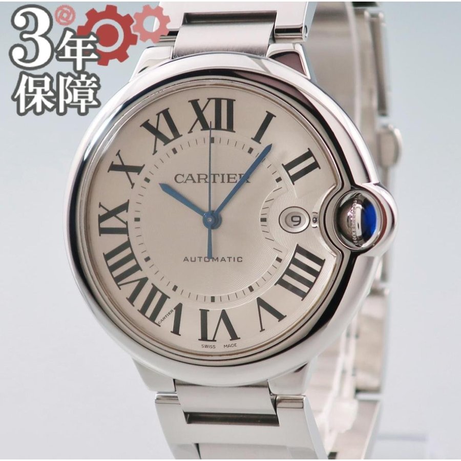 新品同様 自動巻 42mm Wz4 バロンブルーlml Cartier カルティエ 腕時計 店頭受取対応商品 中古 ローマ ラウンド シルバー ウォッチ メンズ 1 Kalnica Eu