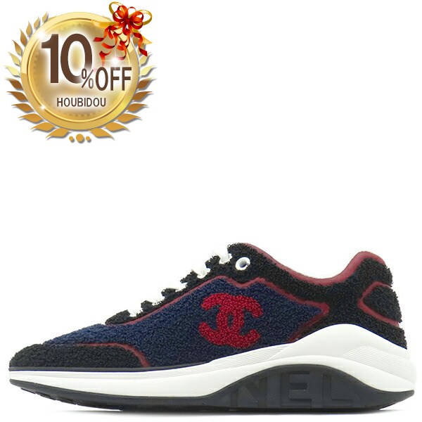 楽天市場】CHANEL(シャネル） G34145 ローカットスニーカー カーフ