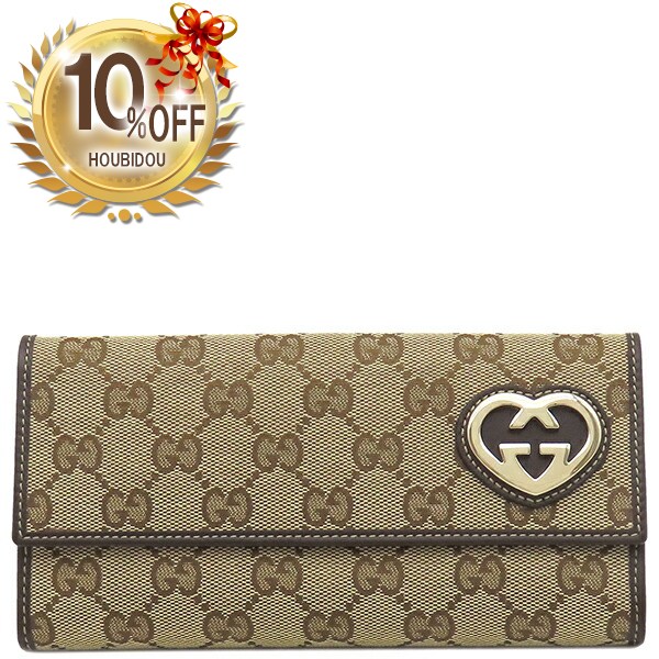 楽天市場】【財布】GUCCI グッチ GGキャンバス ラブリーライン ハート