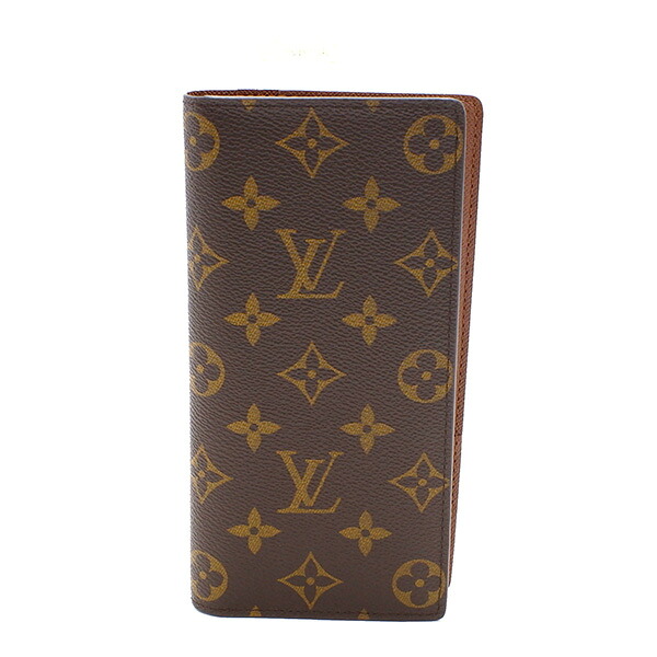 人気no 1 レディース財布 中古 美品 人気 定番 保存袋 ユニセックス レディース メンズ M ゴールド金具 モノグラム ポルトフォイユブラザ 二つ折り財布 Louisvuitton ルイヴィトン Tmaust Com