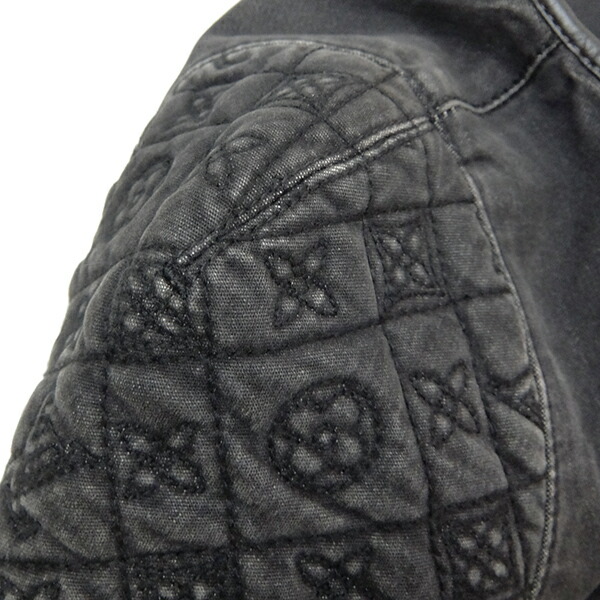 受賞店舗 ルイヴィトン Louisvuitton ワンピース モノグラム デニム フロントボタンワンピース ブラックデニム 黒 モノグラム ゴールド金具 レディース 定番 人気 美品 保存版 Erieshoresag Org