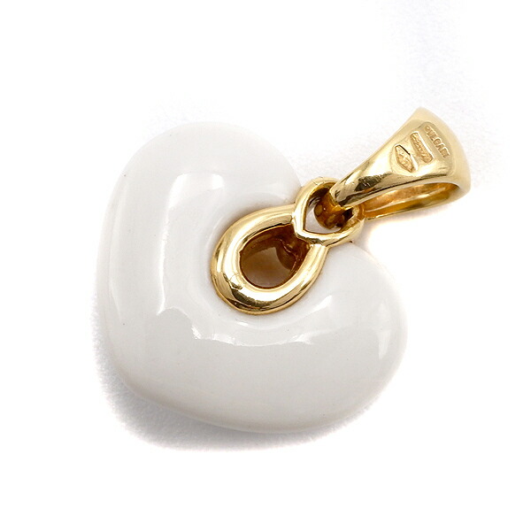 高い素材 ブルガリ Bvlgari ペンダントトップ チャンドラ ハート K18yg セラミック イエローゴールド 750yg 18金 レディース定番 人気 美品 中古 日本産 Reltexir Com
